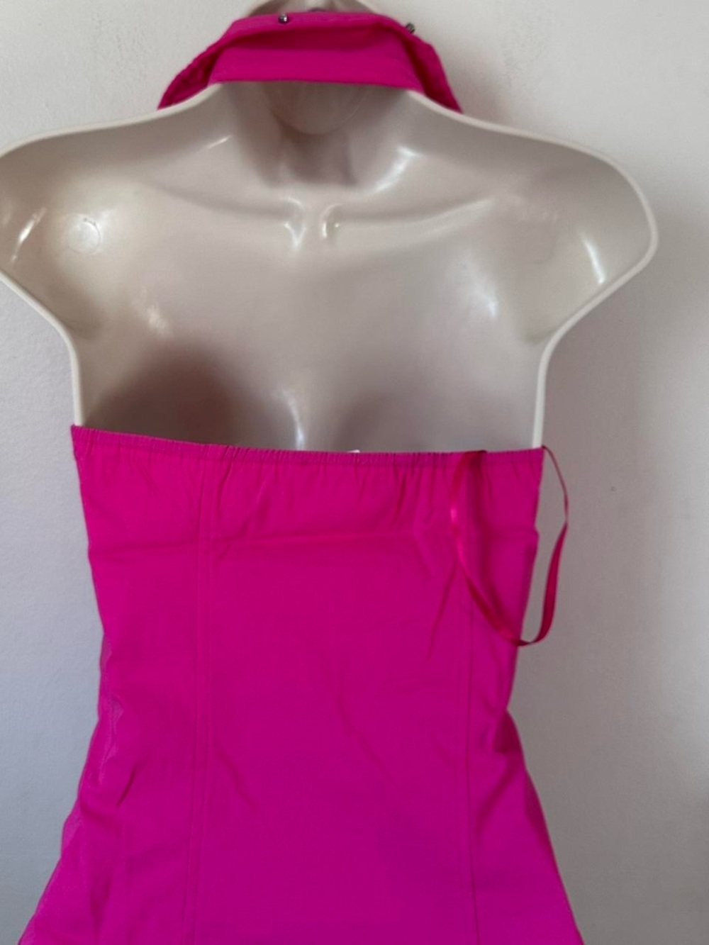 Hot Pink Stud-Trim Sleeveless Zip Front Jacket - Picture 7 of 7